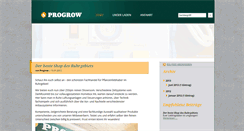 Desktop Screenshot of progrow.de