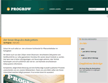 Tablet Screenshot of progrow.de